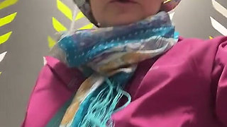 Hot Mess MILF & a Close up View of Her Beautiful Pissing Pussy After Doing the Desperate Toilet Dance!
