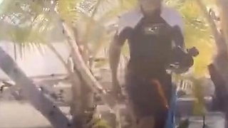 Public Flashing Of Big Natural Tits In The Moment Of Escape