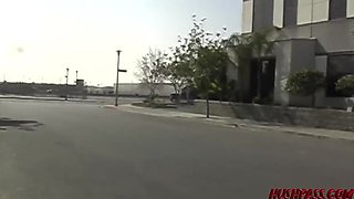 Desire Moore Naked Outdoor POV Blowjob in LA Streets