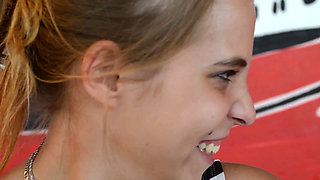 Faceslapping mega slaps - I fight for my place - Domina Mikaela Wolf & slave Natasha Grof