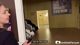 Having sex in the public bathroom is fun