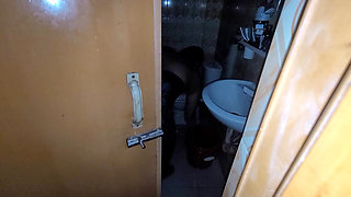 My Stepsister Was Taking a Shower with the Door Open and I Was Peeking in