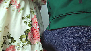 Omg!! Almost Seen When She Grab Stranger's Dick in a Packed Subway Metro