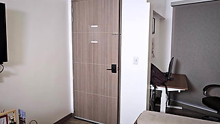 My cuckolded friend almost caught me fucking her husband in her house - Naty Delgado & POV sexy girl