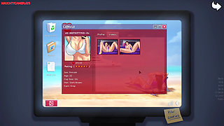 Gorgeous Busty Slut Fills Her Pussy with Big Dildo - Summertime Saga 3D Animated Porn Game