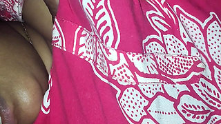 Pregnant wife in kitchen