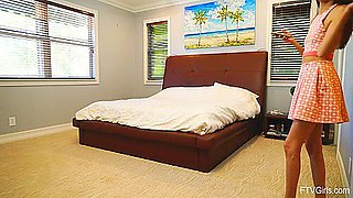 Slender Legs Of Skinny Teen 18+ Natalia Drive Me Mad!