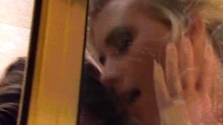 Blonde with Big Boobs Gives Blowjob to Her Dildo on Liv more