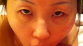 Beautiful Chinese wifes lovely blowjob