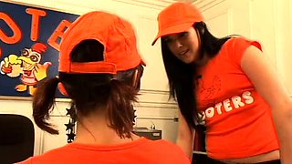 Whipped And Clamped babe brunette lesbian domination