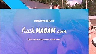 Big-Titted Brunette Angel Amateur Video from 2007