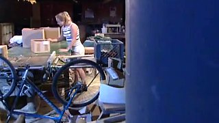 The Blonde Milf Watches Porn Magazines While She Fucks