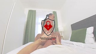 French Babe Malia Lenoir Gives Amazing Morning Blowjob - Big Tits & Cumshot