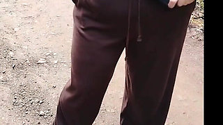 Stepmom in Transparent T-shirt Showing off in Public
