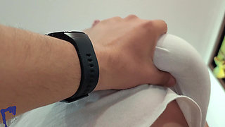 Horny Neighbor Gets Seduced by a Latina MILF Who Rides Him Hard and Swallows His Cum