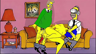 Slutty Cuckold Wife Compilation. Cartoon, Simpson Parody
