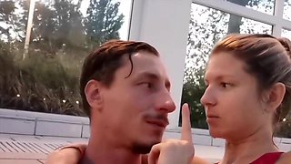 Risky Fuck in the Toilet