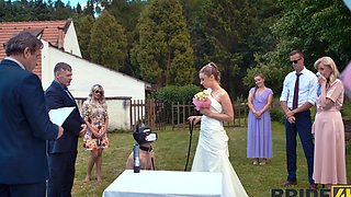 Andrea and her husband fucked outdoors in sexy lingerie and stockings