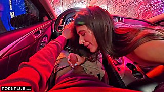 Car Wash Tease Sparks Hardcore Pounding Charlotte Mae