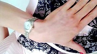 Busty brunette bitch with big boobs