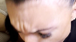 Chantal Cry Quieter- Big Sperm Load While Sitting Deepthroat Sprayed in the Throat