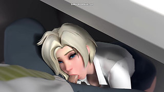 Mercy Secretary - Blonde Character Get Fucked At Work ( Simulator )