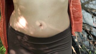 Celeste's hairy pussy scene