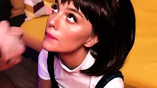 Gamer student doesn't mind playing with dick. A lot of