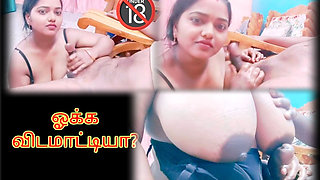 Tamil Horny Girl Gave a Hot Handjob with Cock Oil Massage - Tamil Audio with Dirty Talk