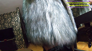 Leather Fetish Overload - 4 Cumshots on My Pants & Puffy Downjacket