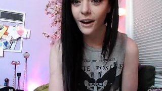 Shy brunette homemade amateur webcam teen