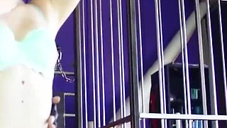 Horny lez milf is whipping her sub friend