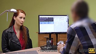 Agent Screws Very Busty Redhead Because She Really