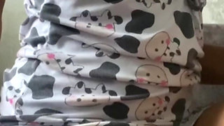 She came home with my nipples erect, she caresses me! Real homemade video