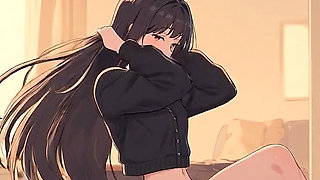 AI Anime Hentai Uncensored, Uncensored video of 18 Year old Teen Hentai MILF, 3D Hentai Cartoon on closeup by Kiidzy Animates