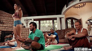 Lilith Grace meditation class gangbang