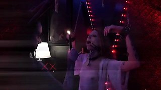 Extreme punishment and pleasure for skinny lesbian slave