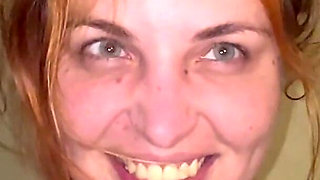 Face Slapping While Standing on Fuck Machine POV