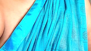 Role Play Fantasy Video - Tamil Stepmum Seduction in Green Saree
