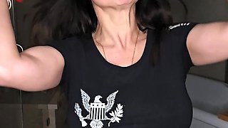 Big boobs milf masturbates with her dildo
