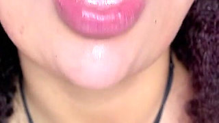 Asmr Close-up Mouth Eating Gummy Worms and Talking About Swallowing You