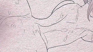 Animation on Paper- Pens and Pencils Hentai Anime: Hunter X Hunter Menchi Cartoon Porn 2D Sex