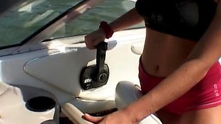 A naughty teen double penetrated on vacation