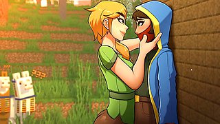 Lewdgames01 explores cartoon porn games and gets busy in Minecraft sex