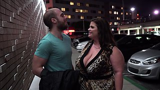 Mexicana blowjob with her big boobs