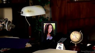 Exotic Office Affair with Mark Wood's Intense Passion