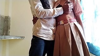 Hot desi girl Sexydimple gets down and dirty in school uniform