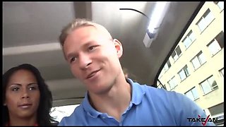 Isabella Chrystin Exotic Babe Fucks in Car with Big Tits Bouncing and Cumshot