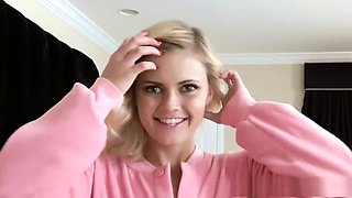 Hot teen shows daddy how good she is with the cock