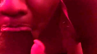 DRIPDROP: Stripper sucks dick and gets a late night facial!